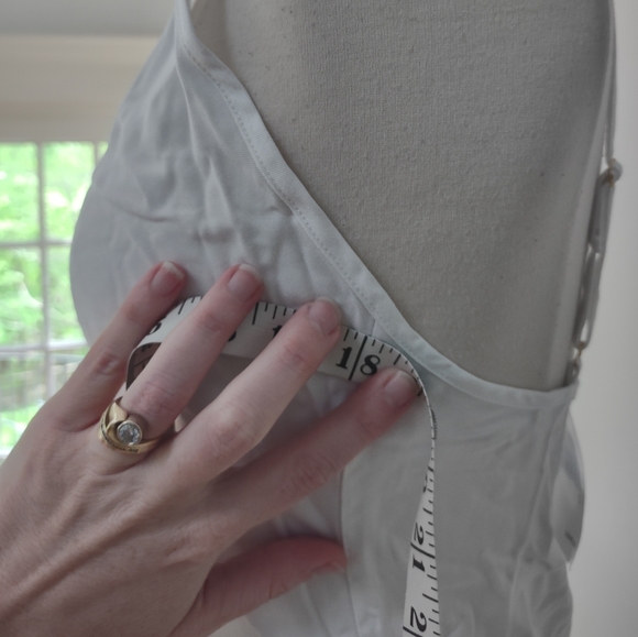 SLEEPER white viscose ostrich feather bottom slip dress nighty S NWT $295 - Picture 6 of 7